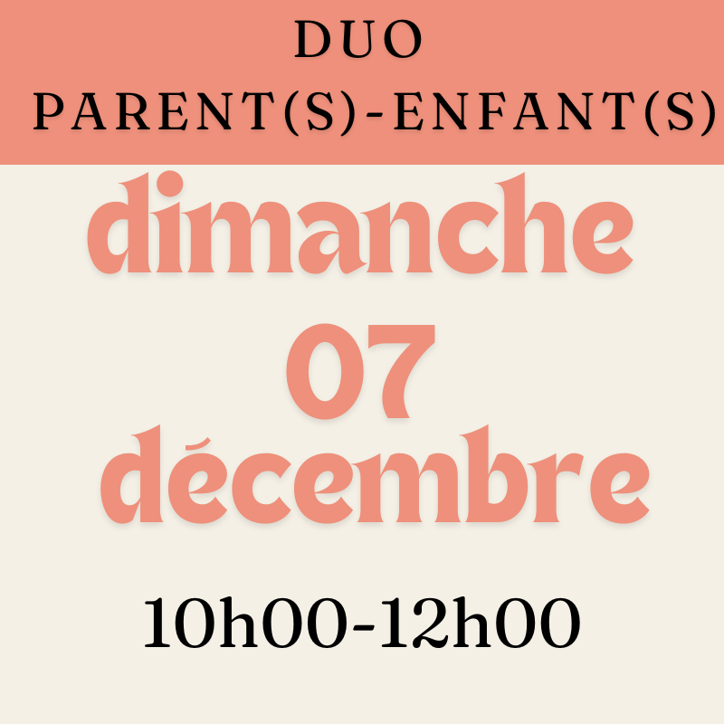 Stage duo parent enfant