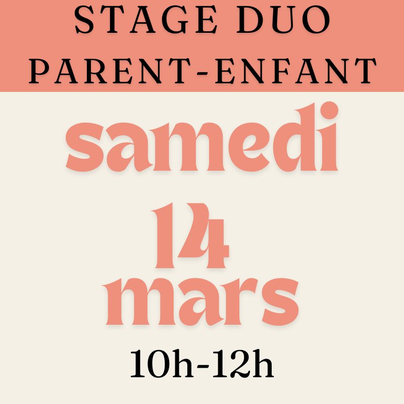 Stage duo parent enfant